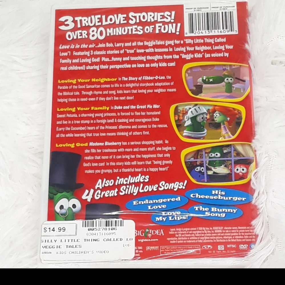Veggie Tales Silly Little Thing Called Love dvd - Picture 2 of 3